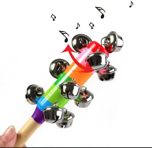 Jingle bells stick rattle- Random design