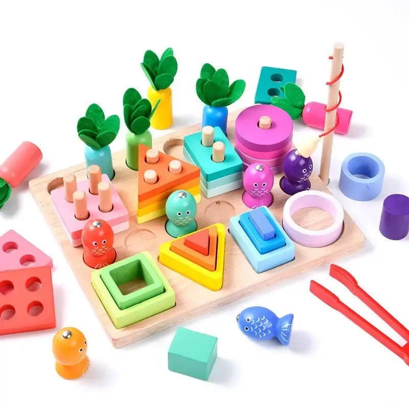 Montessori Magnetic four in one activity