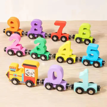 Magnetic number train- 0-9