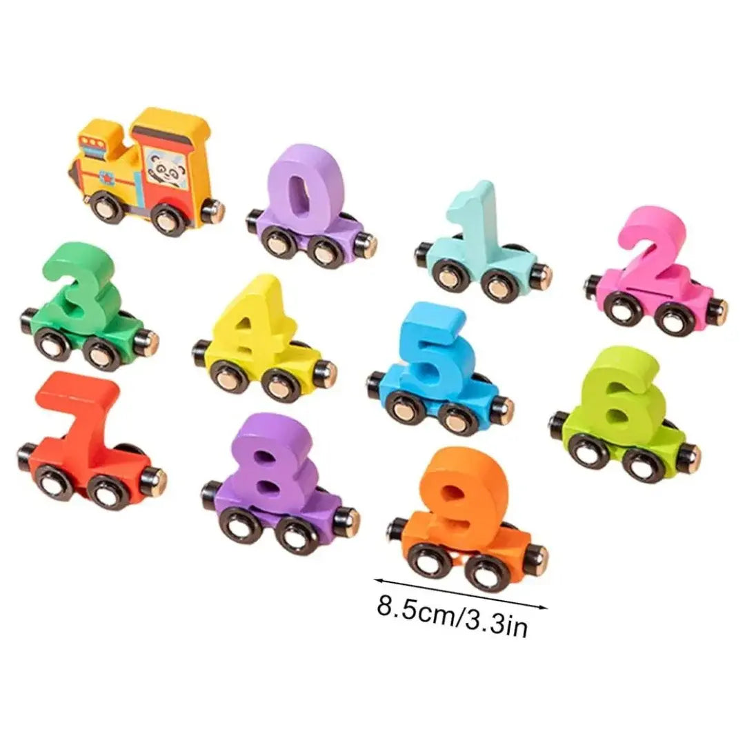 Magnetic number train- 0-9