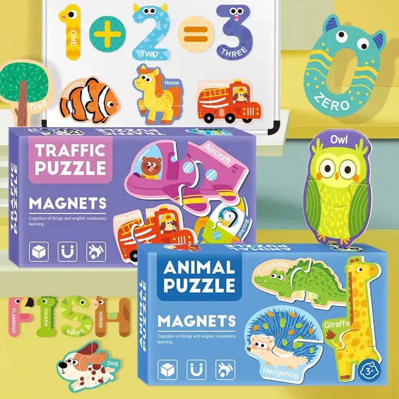 Magnetic theme puzzle