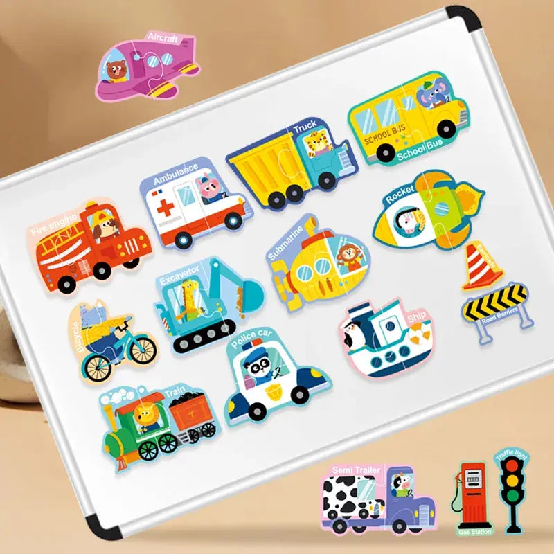 Magnetic theme puzzle