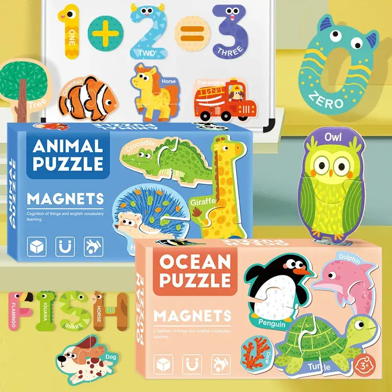 Magnetic theme puzzle