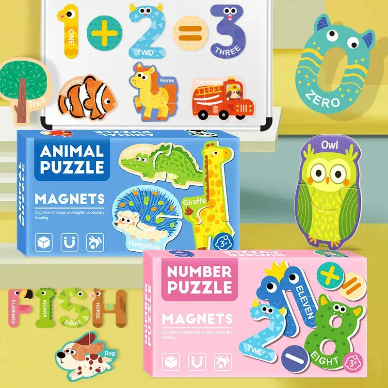 Magnetic theme puzzle