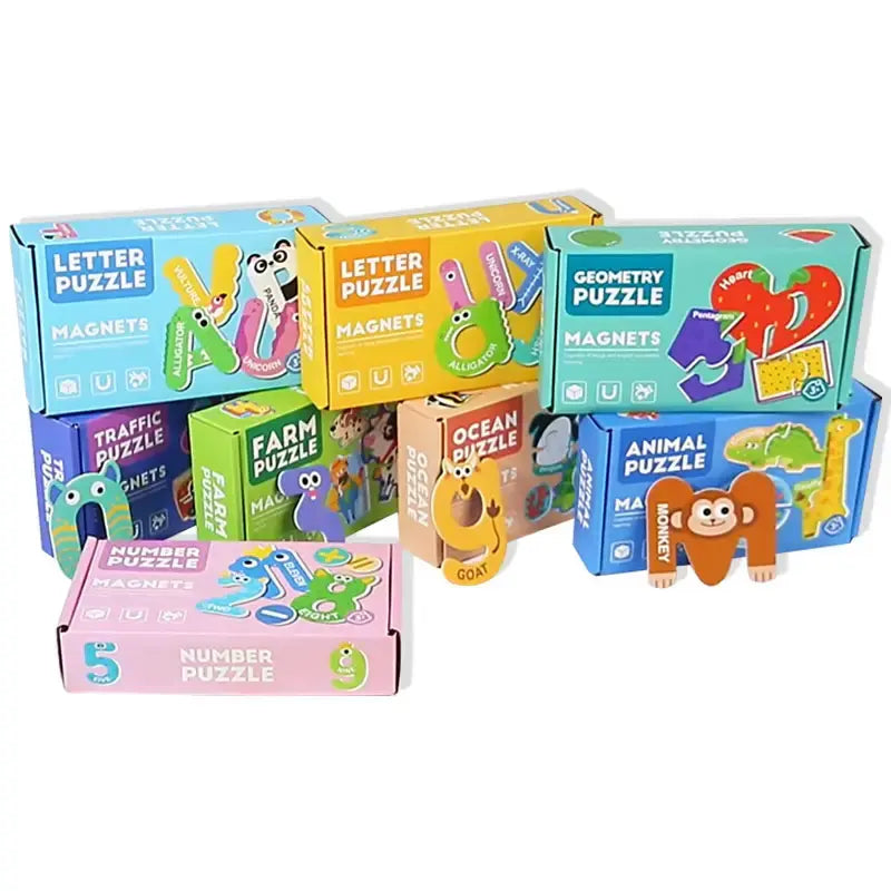Magnetic theme puzzle