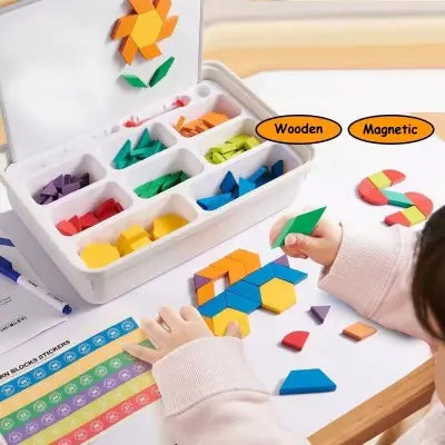 288-Piece Wooden Tangram Puzzle