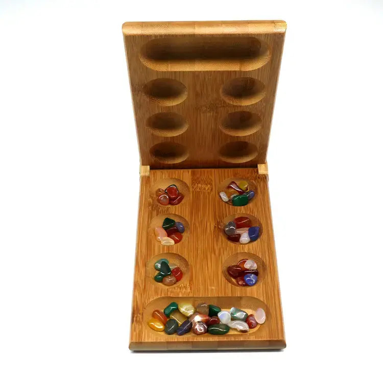 Mancala natural stone chess play game
