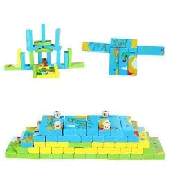 Multifunctional puzzle jenga