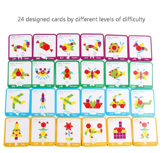 Pattern Blocks- 155 piece educational set