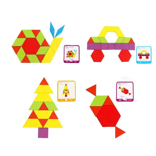 Pattern Blocks- 155 piece educational set