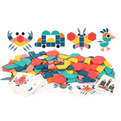 Pattern Blocks- 155 piece educational set