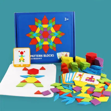 Pattern Blocks- 155 piece educational set