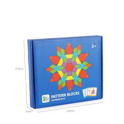 Pattern Blocks- 155 piece educational set