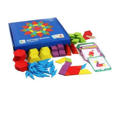 Pattern Blocks- 155 piece educational set