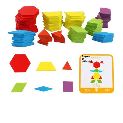 Pattern Blocks- 155 piece educational set