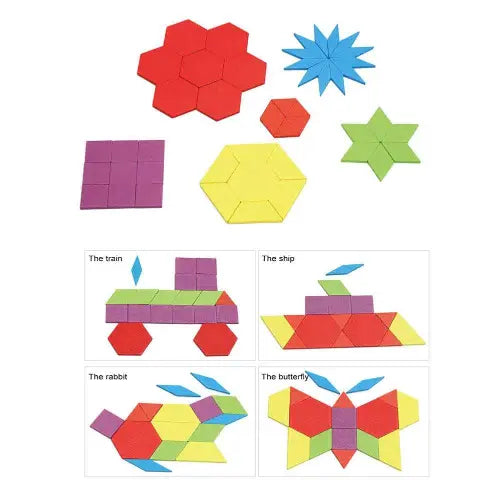 Pattern Blocks- 155 piece educational set