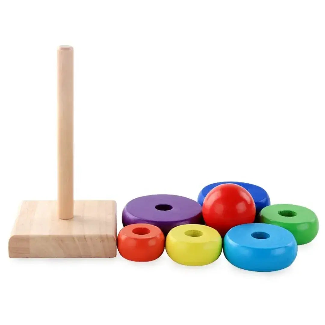 Rainbow tower- mini- stack and learn!