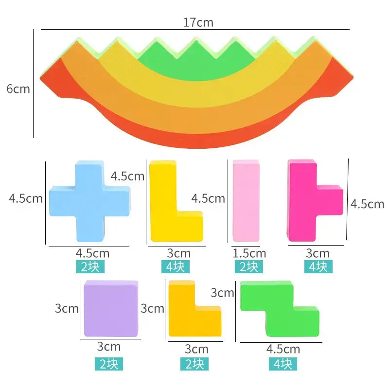 Rocking and stacking height tetris game