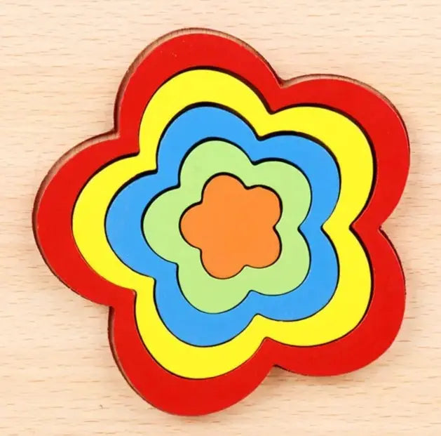 Seriation wooden puzzle(1pc)