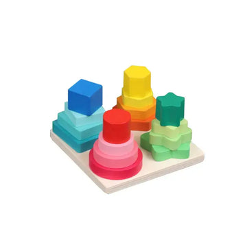 Montessori Educational Wooden Geometric Shape Sorter