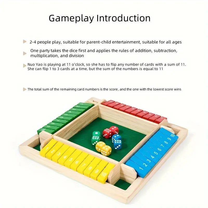 Shut the box game