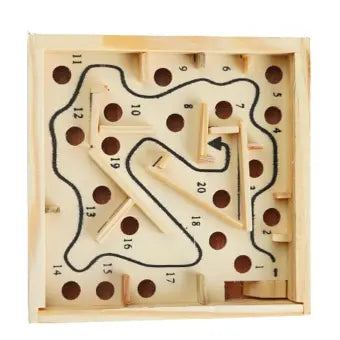 Small Wooden Number Labyrinth