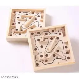 Small Wooden Number Labyrinth