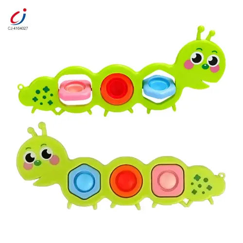 Baby Fidget Montessori Spin Catepillar Sensory Toy
