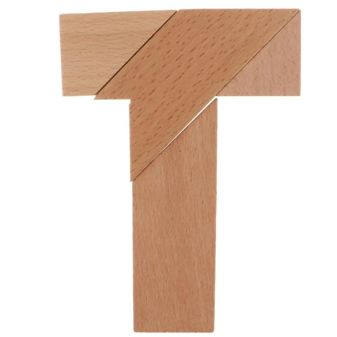 Montessori T-puzzle 3d 4 blocks game