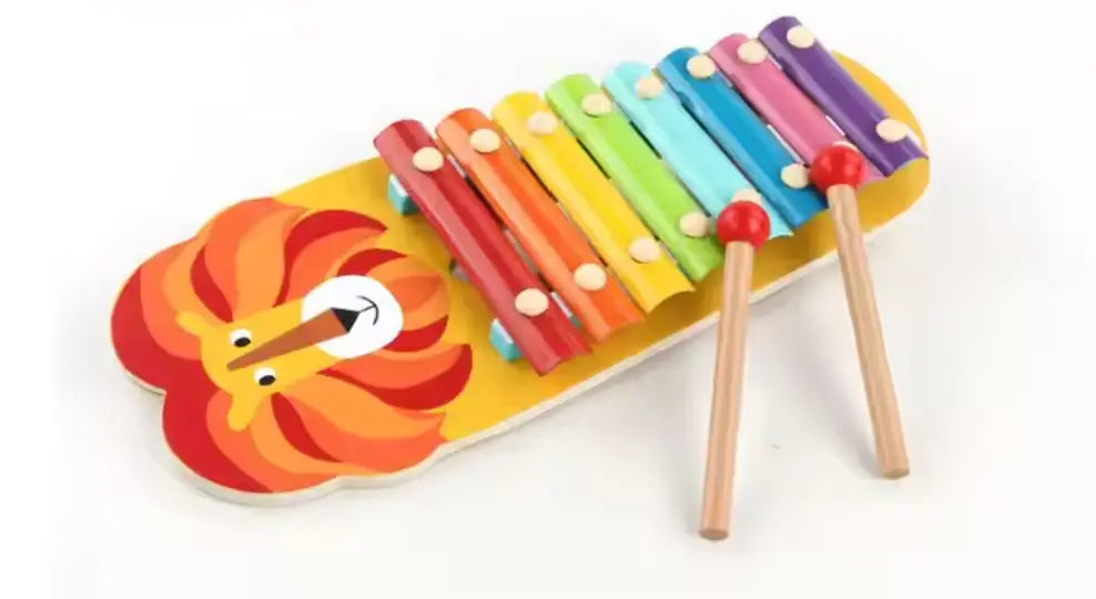 The lion on piano xylophone- musical experience for babies and toddlers!