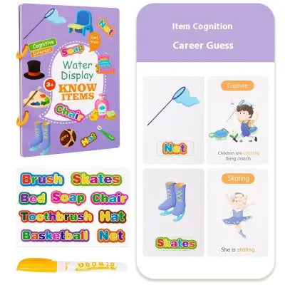Water display magic book set (Random theme)