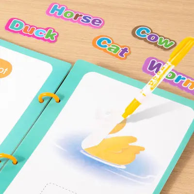 Water display magic book set (Random theme)