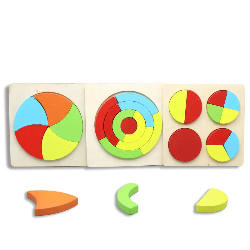 Wooden puzzle - circle design