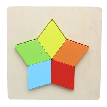 Wooden puzzle- star design