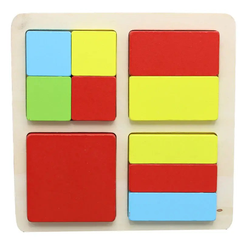 Wooden puzzle- square design