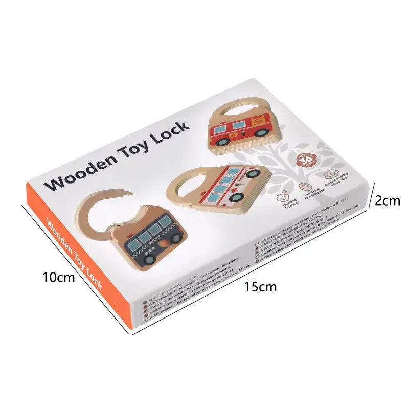 Wooden Toy lock- Fine motor skill builder(1pc)
