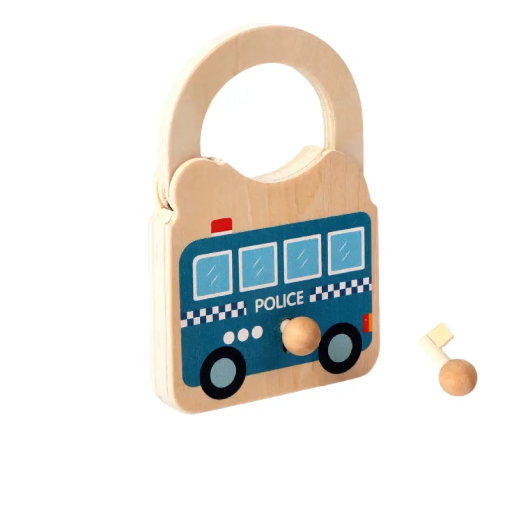 Wooden Toy lock- Fine motor skill builder(1pc)