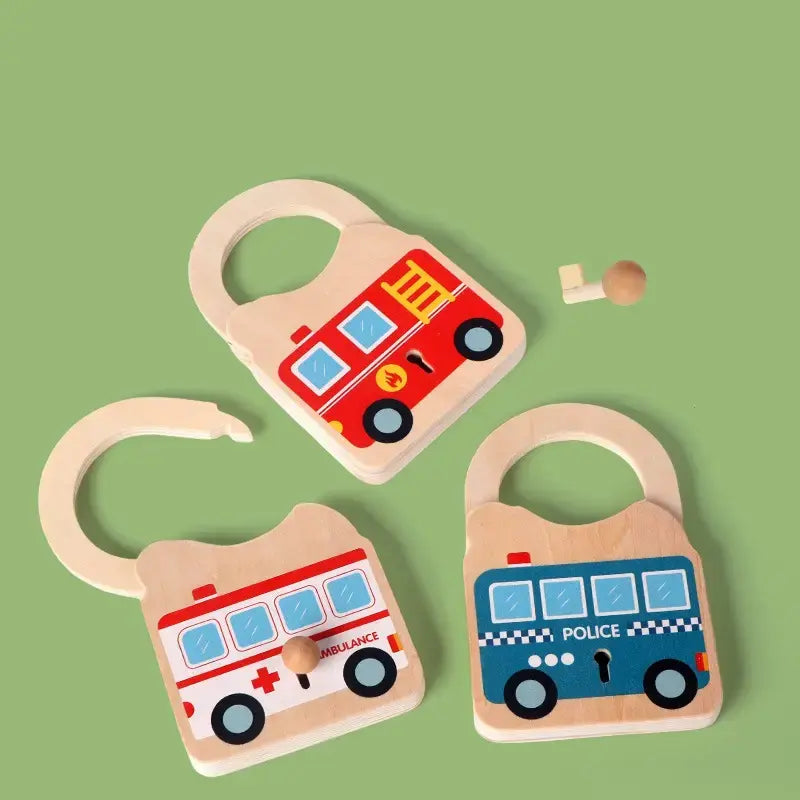 Wooden Toy lock- Fine motor skill builder(1pc)