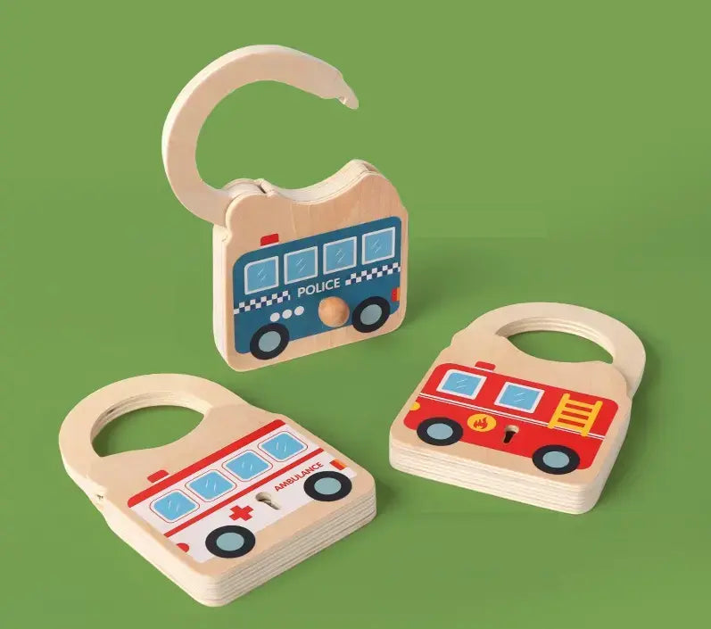 Wooden Toy lock- Fine motor skill builder(1pc)