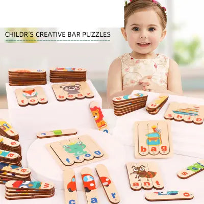 Spell Game Wooden Stick Puzzle