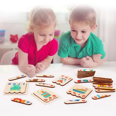 Spell Game Wooden Stick Puzzle