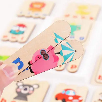 Spell Game Wooden Stick Puzzle