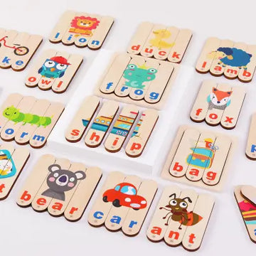 Spell Game Wooden Stick Puzzle