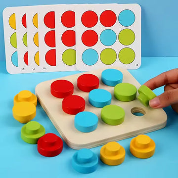 Big Peg Mosaic Button Puzzle – Mushroom Nail Game for Kids of All Ages