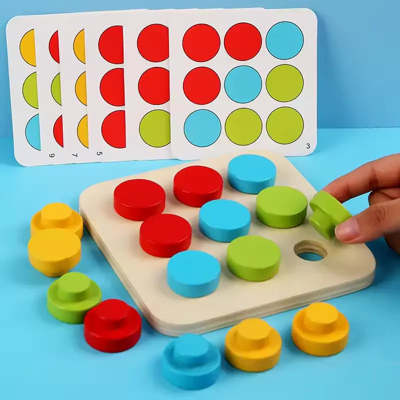 Big Peg Mosaic Button Puzzle – Mushroom Nail Game for Kids of All Ages