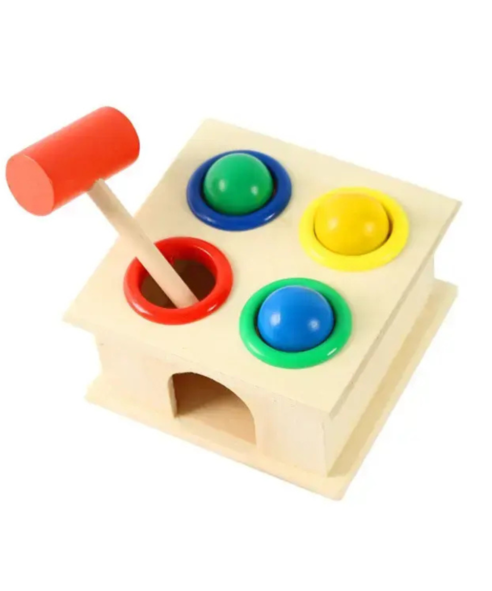 Curious mind toddler pack combo 3- Hammer ball, Shape four column tower and Guess who I am