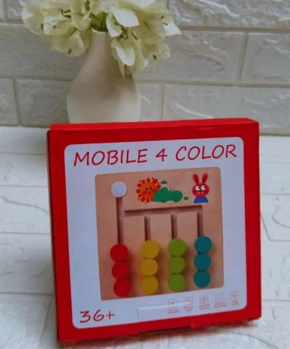 Travel smart baby combo 1- Wooden man, Tangram and Mobile 4 color