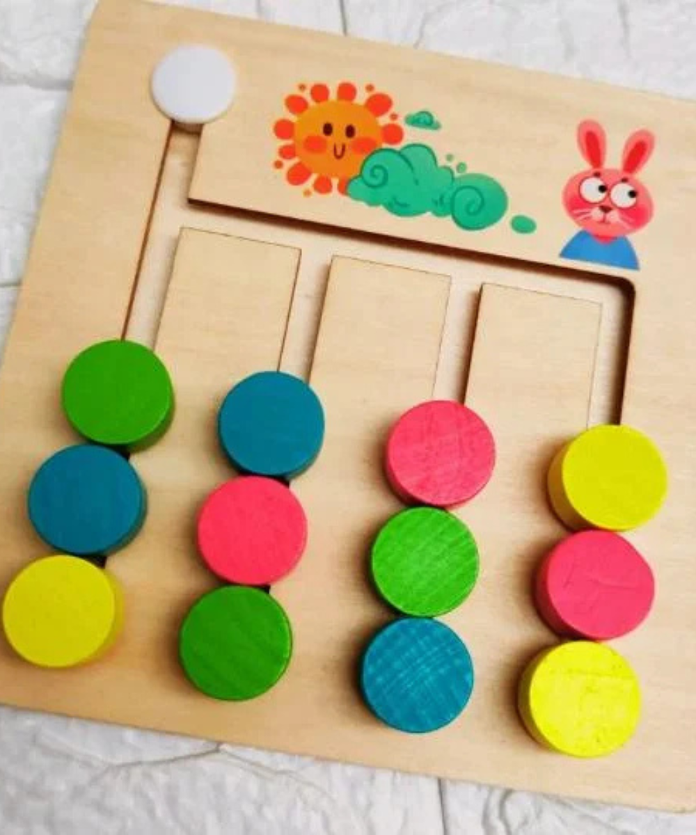 Travel smart baby combo 1- Wooden man, Tangram and Mobile 4 color