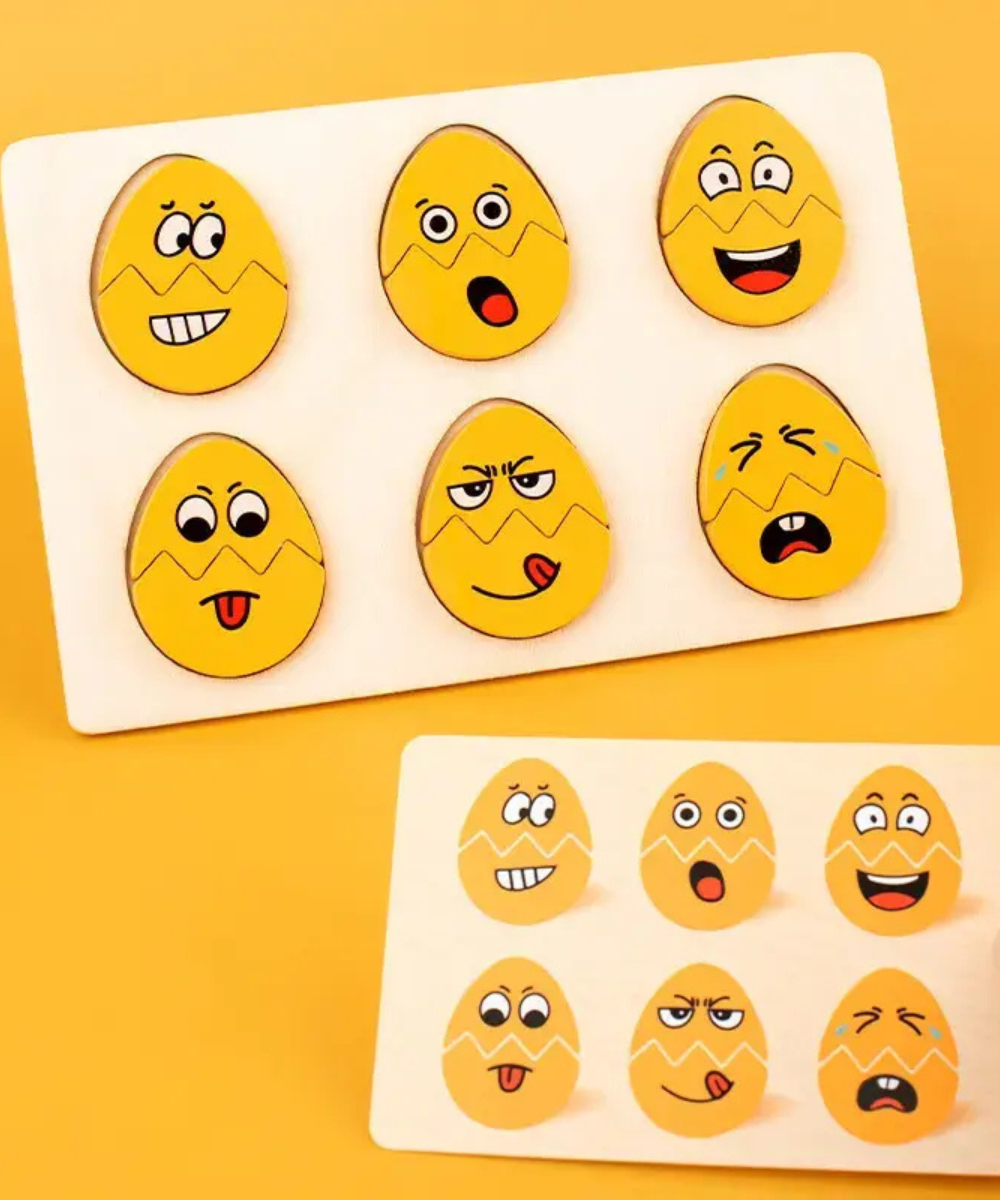 Egg matching emotion board game