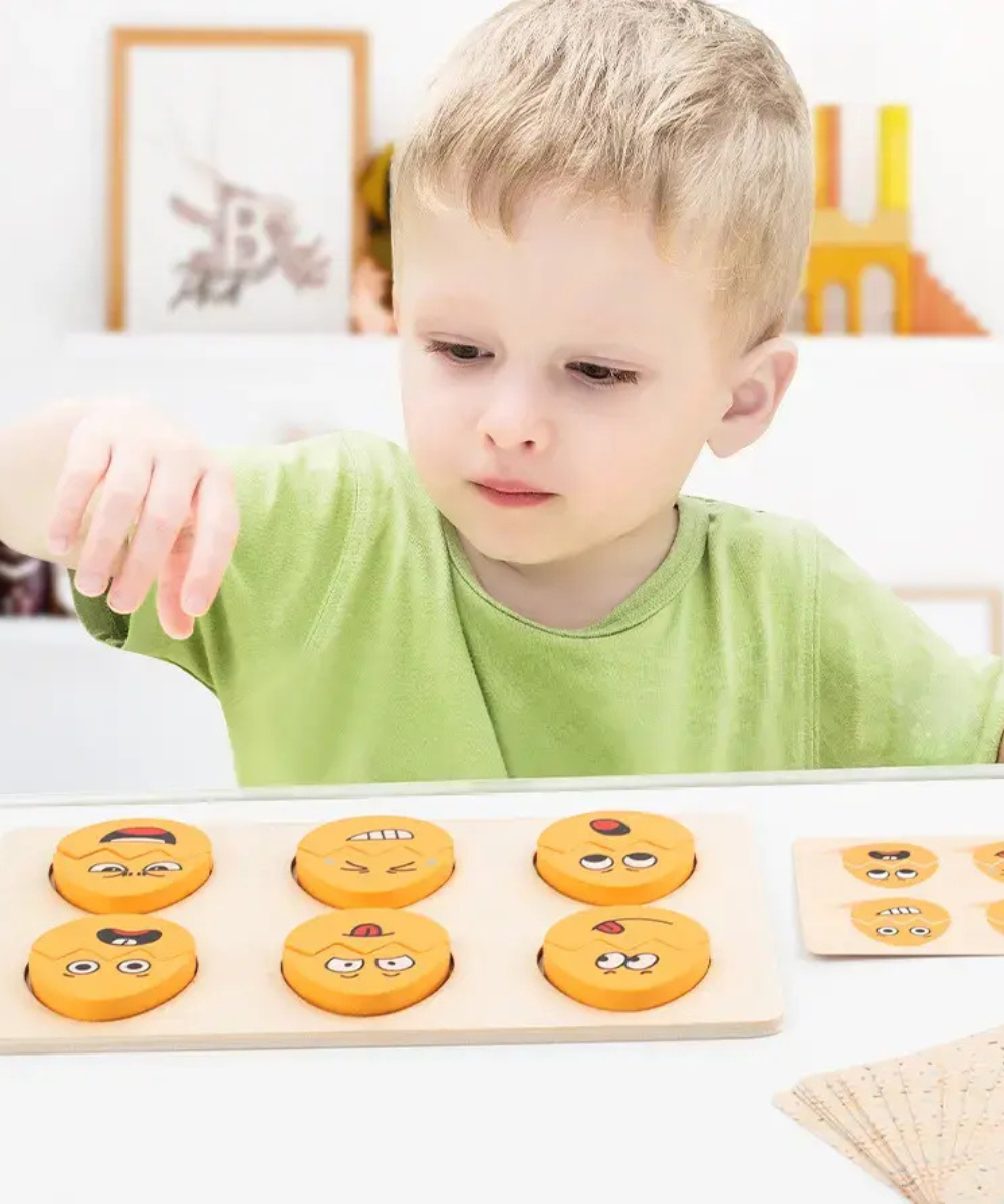 Egg matching emotion board game